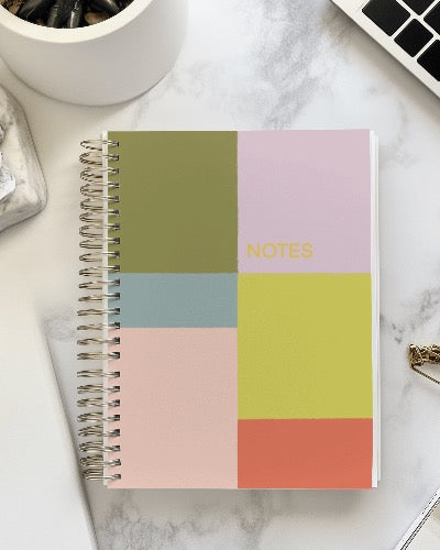 Colour block notebook