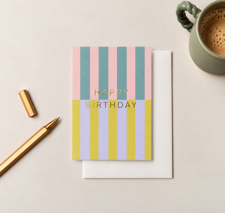 HAPPY BIRTHDAY STRIPE MULTI