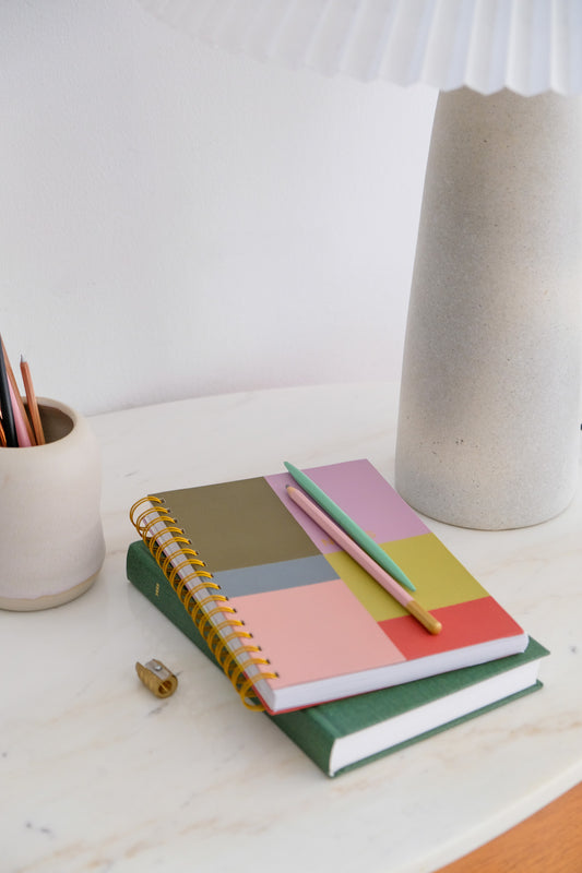 Colour block notebook