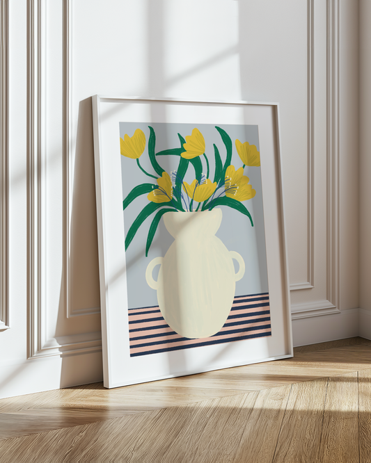FLOWERS IN VASE PRINT