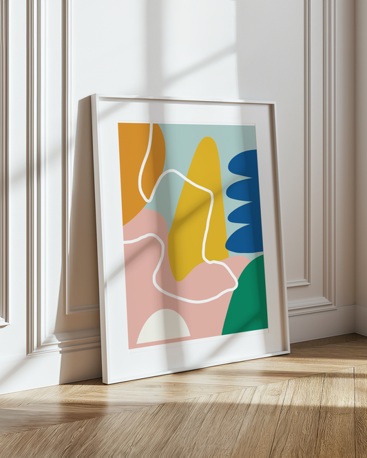 Abstract squiggle print